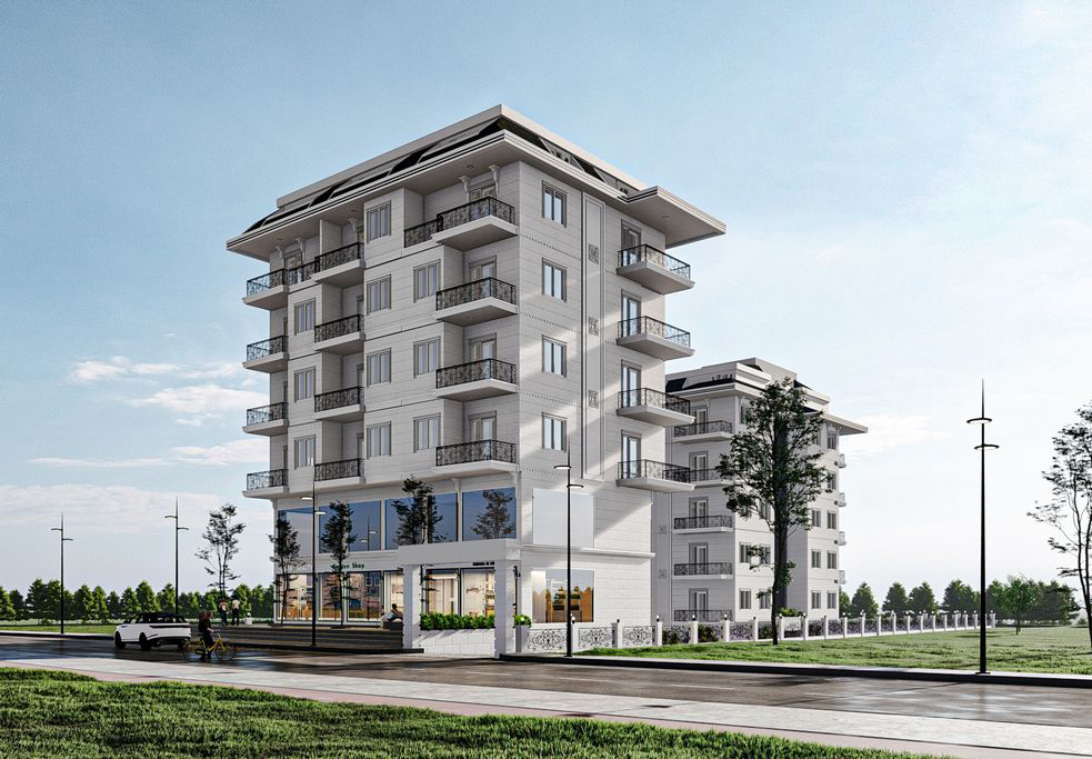 Kargıcak'ta deniz manzaralı satılık şık apartman daireler  image