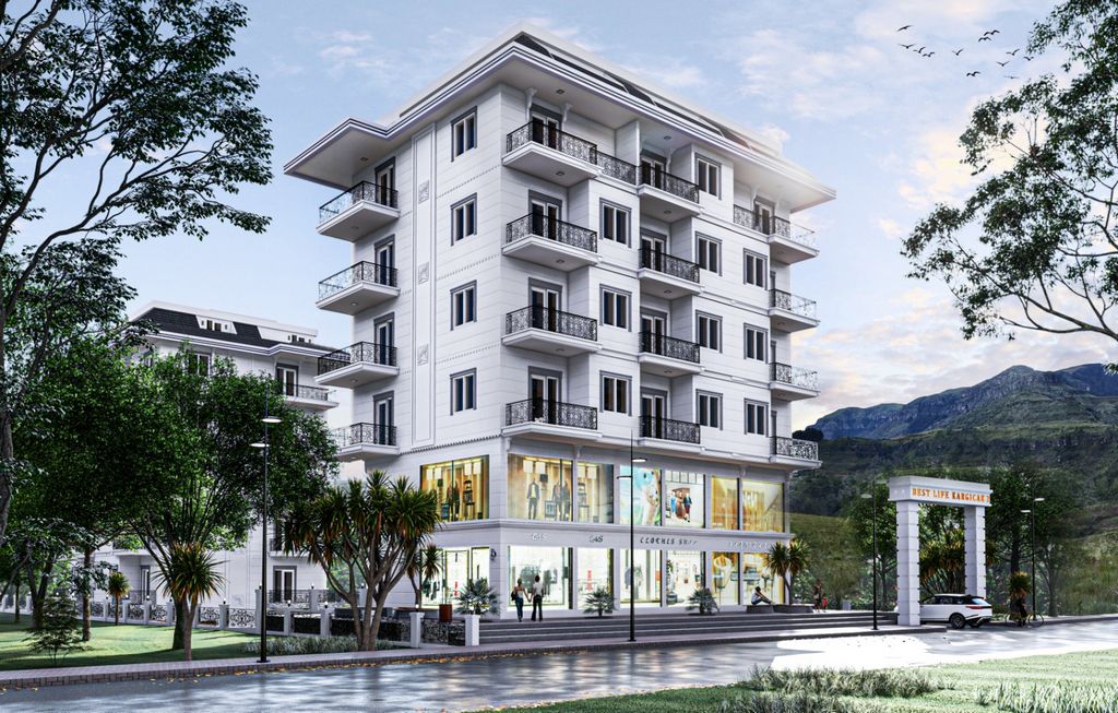 Kargıcak'ta deniz manzaralı satılık şık apartman daireler  image