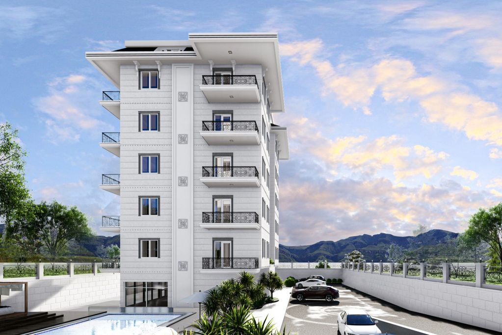 Kargıcak'ta deniz manzaralı satılık şık apartman daireler  image