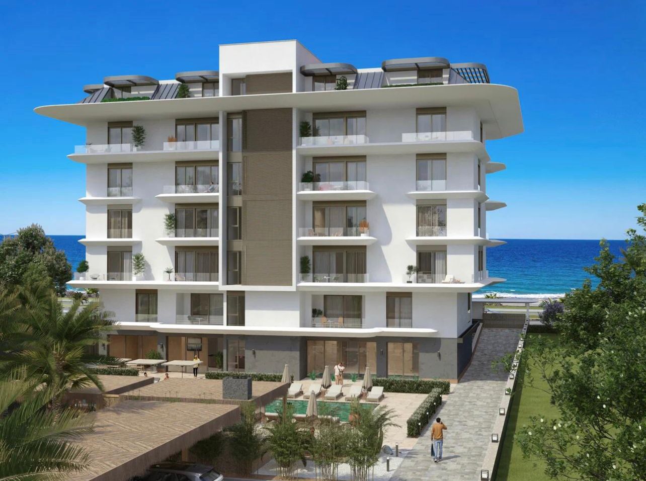 Alanya Kestel'de deniz manzaralı satılık modern kompleks image